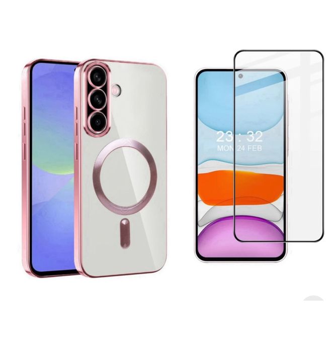 Samsung A07/A17/A16/A26/A36/A56 Husa Magnetica + Folie Sticla Esd