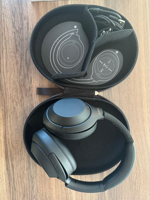 Casti Over the Ear Sony WH-1000XM4B, Wireless, Bluetooth, Noise cancel