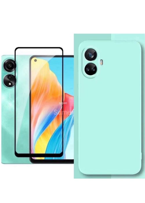 Oppo A38/A58/A78/Reno 10 12F 13F 14F Husa Soft Fin+Folie Sticla/Silico