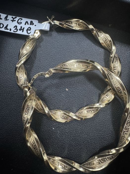 Златни обеци Versace