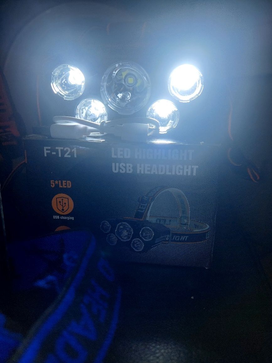LED- USB Надчелник фенер,туризъм риболов лов хоби