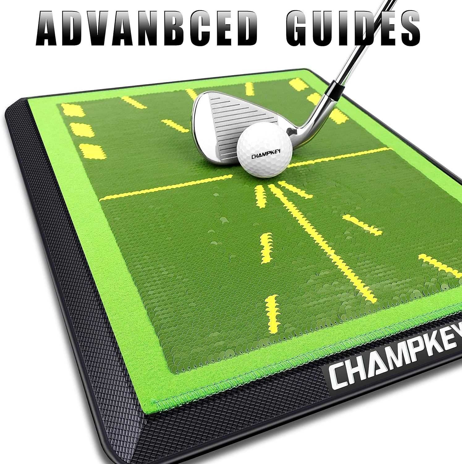 Гумена подложка за голф Champkey Premium Golf, 33х43 см, зелена