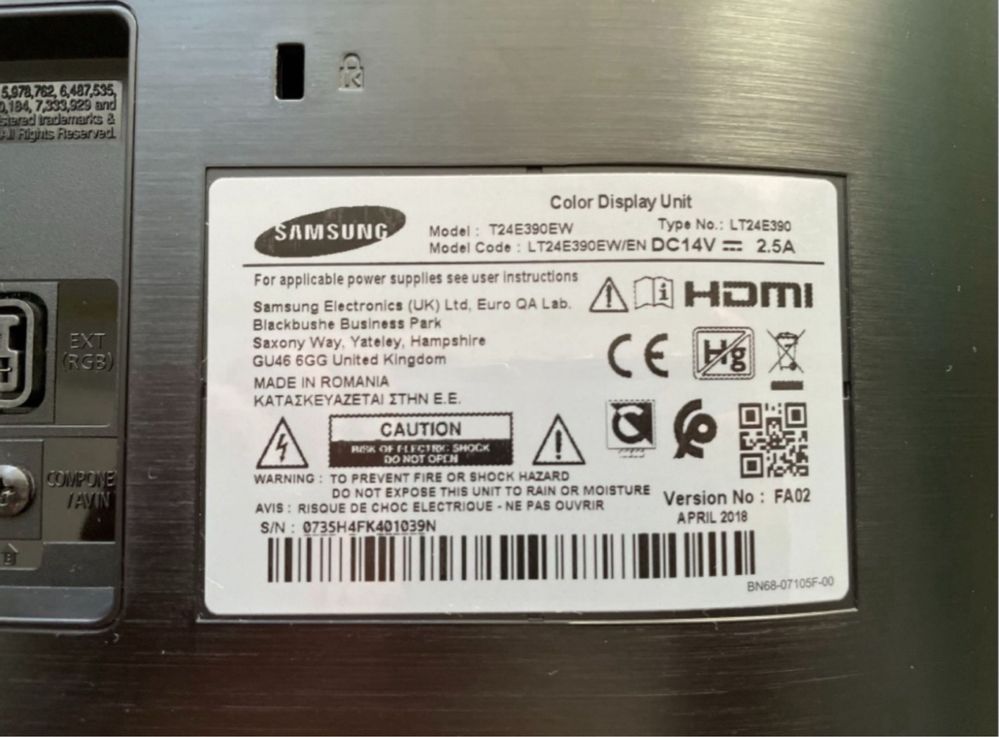 Samsung T24E390EW Телевизор+Монитор