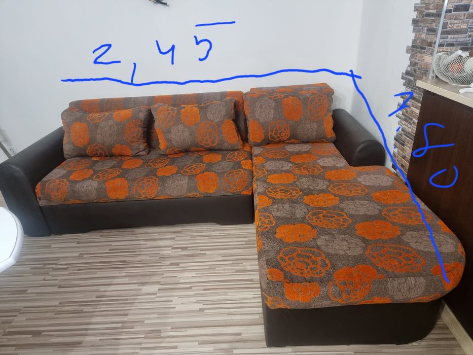 Продавам ъглов диван
