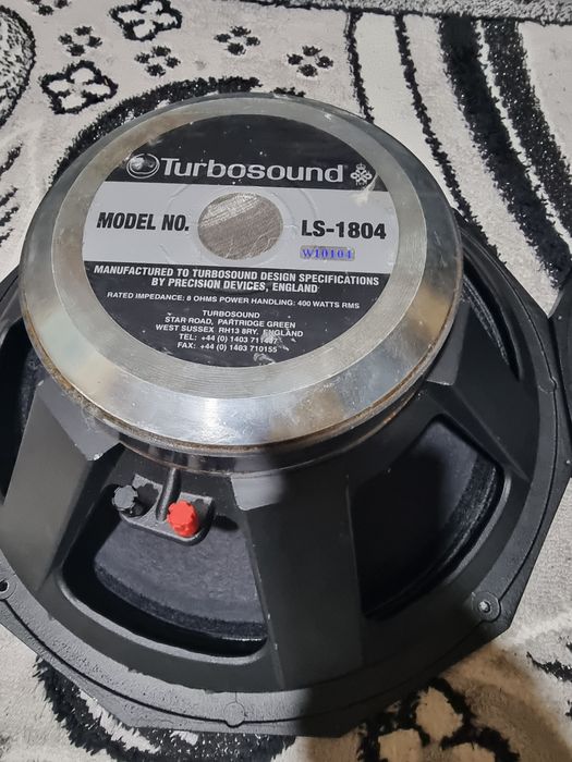Difuzoare de bas 18 țoli turbosound 400 de wati rms preț 1700 de lei