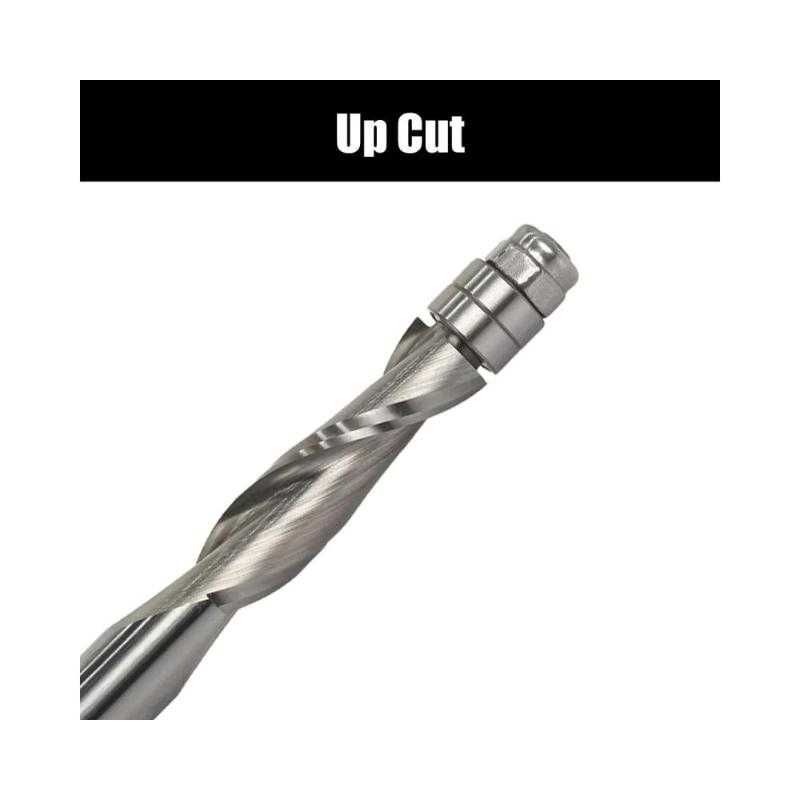 Freza spirala pentru oberfreza, taiere up-cut
