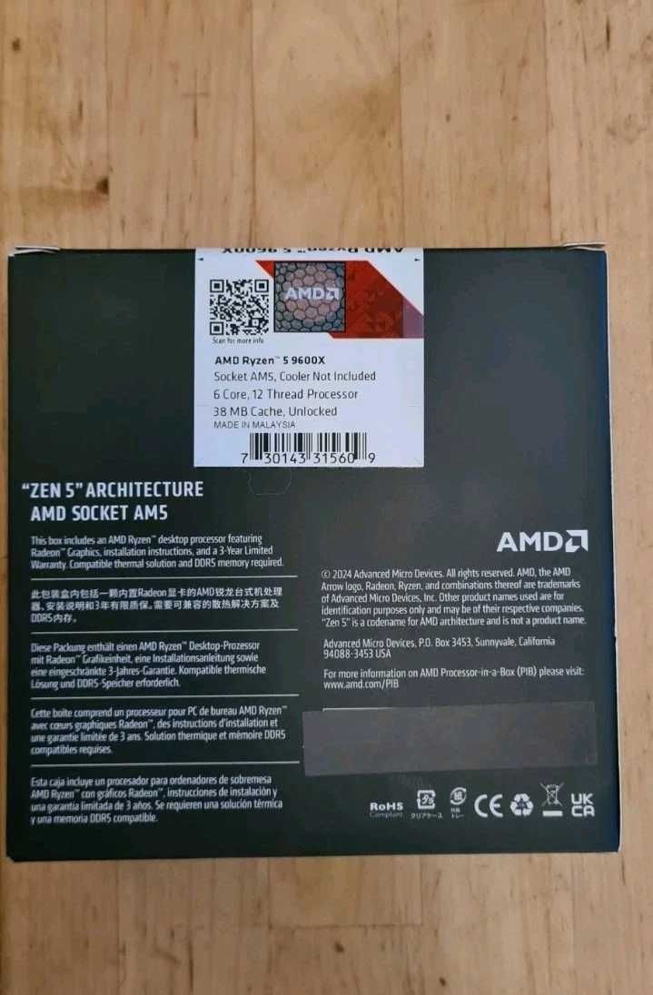 GIGABYTE X670 Gaming X AX V2 + НОВ ! Ryzen 5 9600X,шестядрен 5.4 GHz