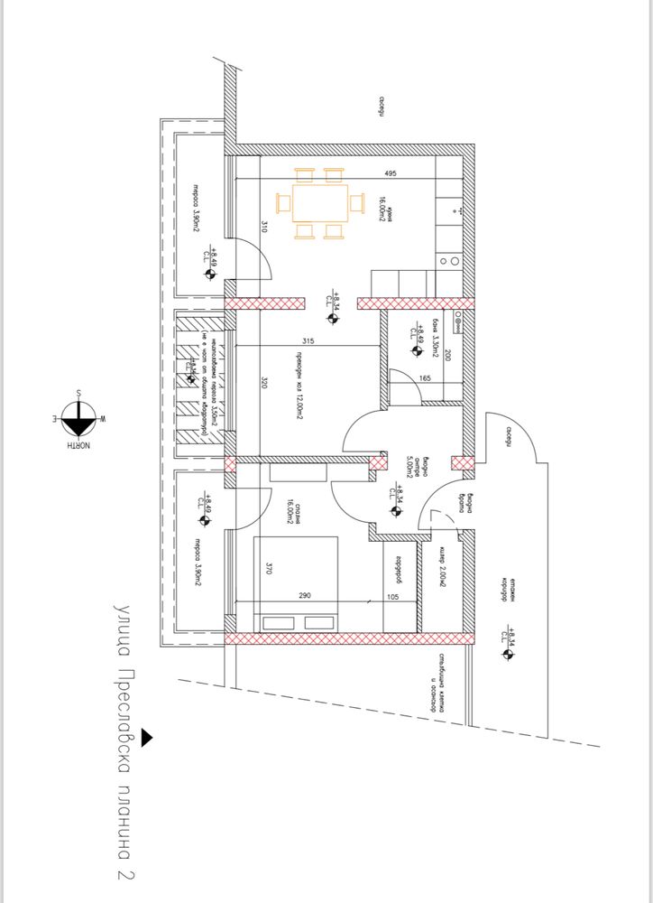 До метростанция Мусагеница 2-стаен 67.54 кв 3-ти етаж