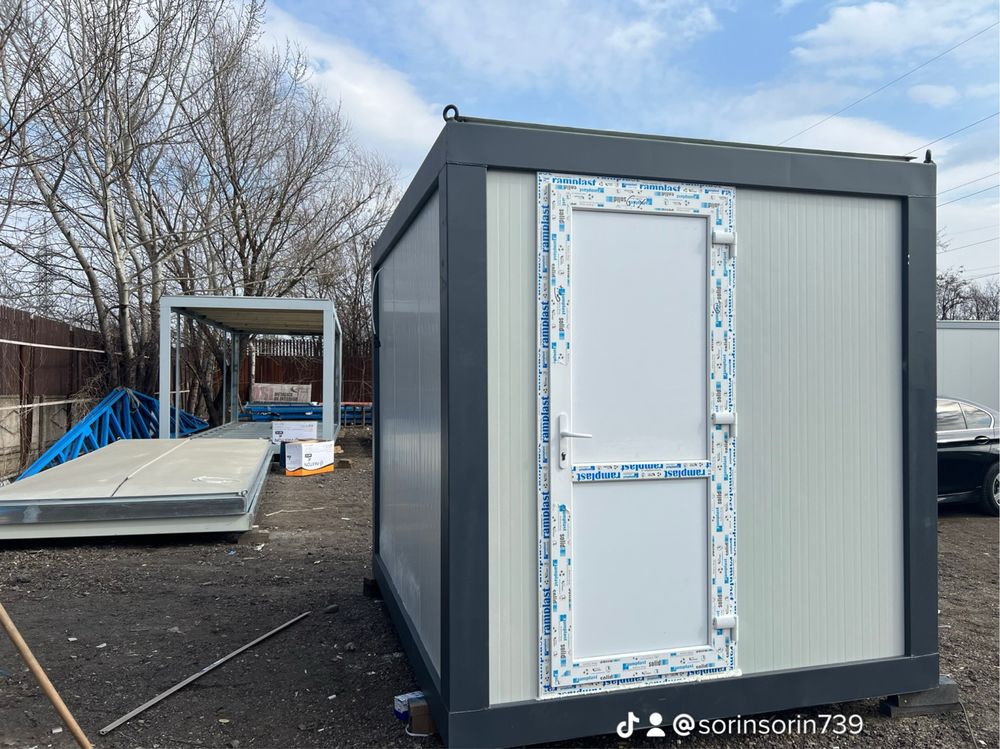 Container birou containere vitrina santier paza fast food