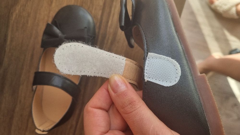 Pantofi negri cu scai fetita 29-30