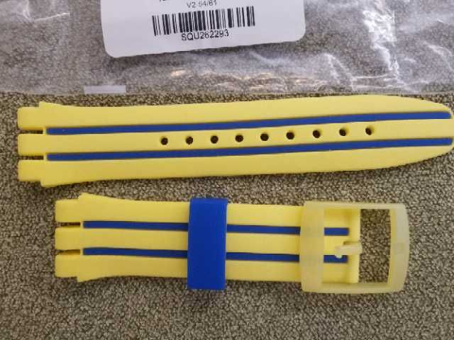 Curea silicon Swatch Scuba Libre Playero (strap, ceas, ASUUJ400)