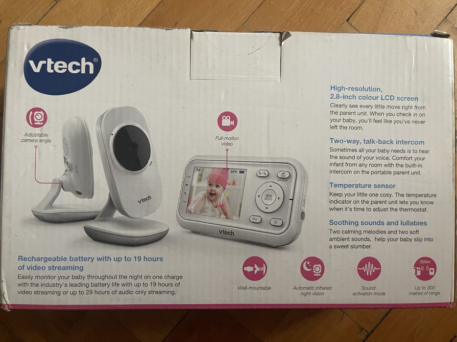 Video Monitor cu2camere pentru bebelusi cu ecran de 2,8 inch LCD Vtech