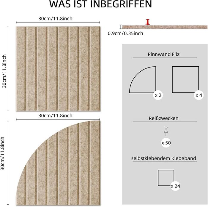 Tabla autoadeziva din fetru