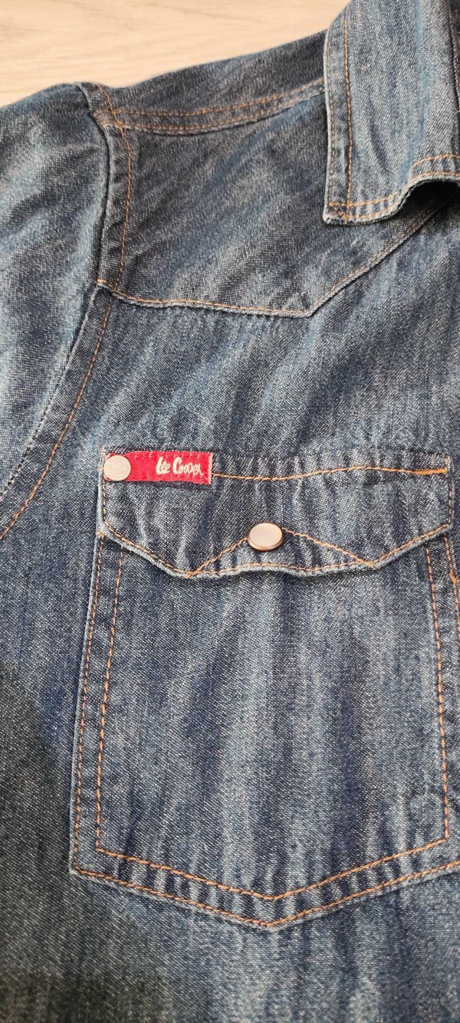 Риза от син деним lee cooper