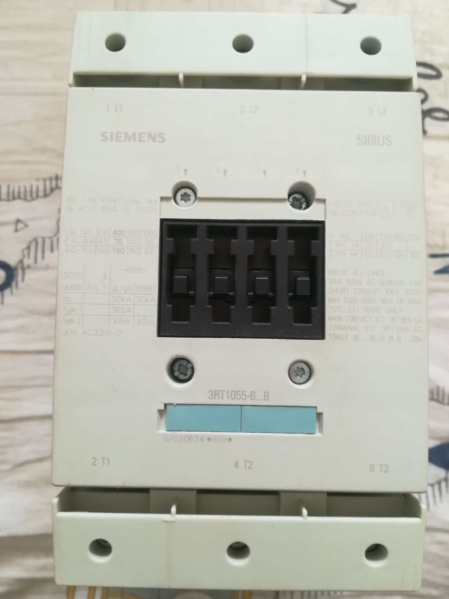 Контактори Siemens Sirius 150A 3RT1055-3RT1054 НОВИ