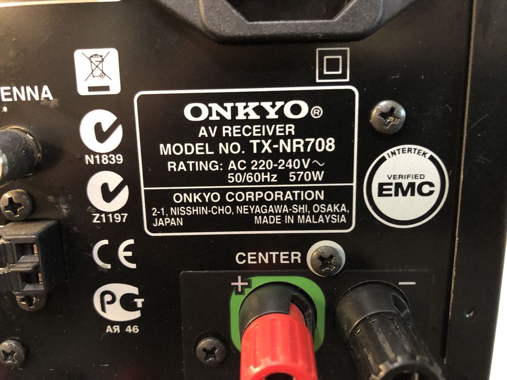 Onkyo TX-NR708 resiver