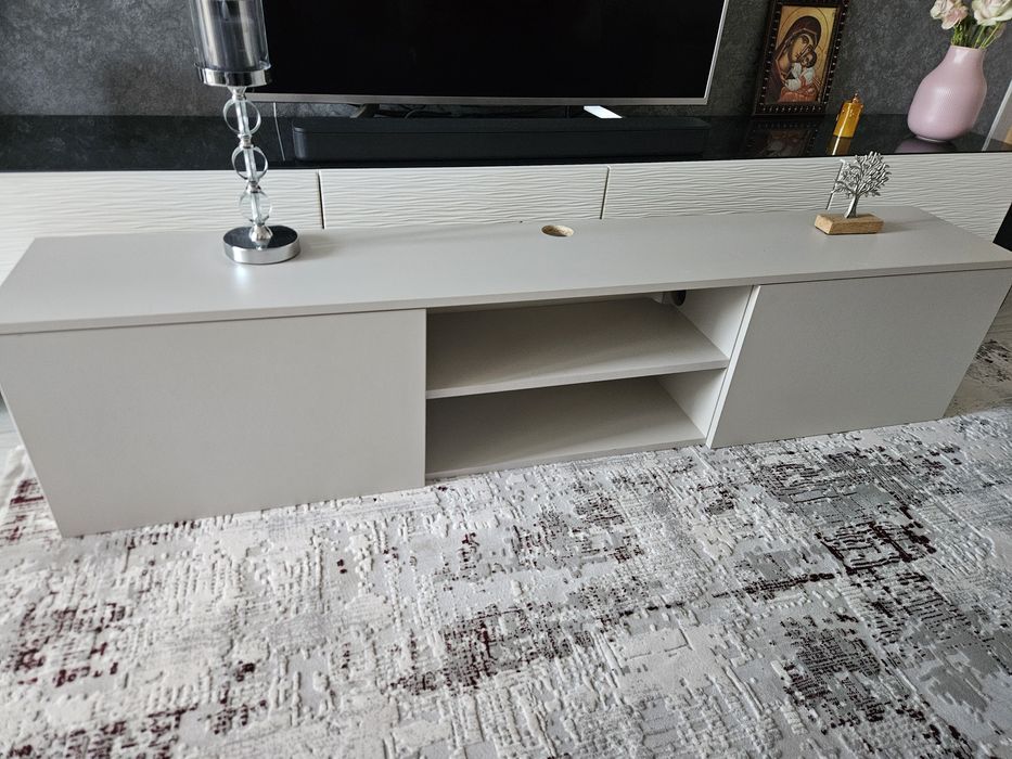 Comoda TV gri 180×40×30