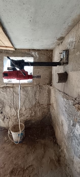 Алмазное сверление бетона,сухое сверление,режем бетон,фундамент,заборы
