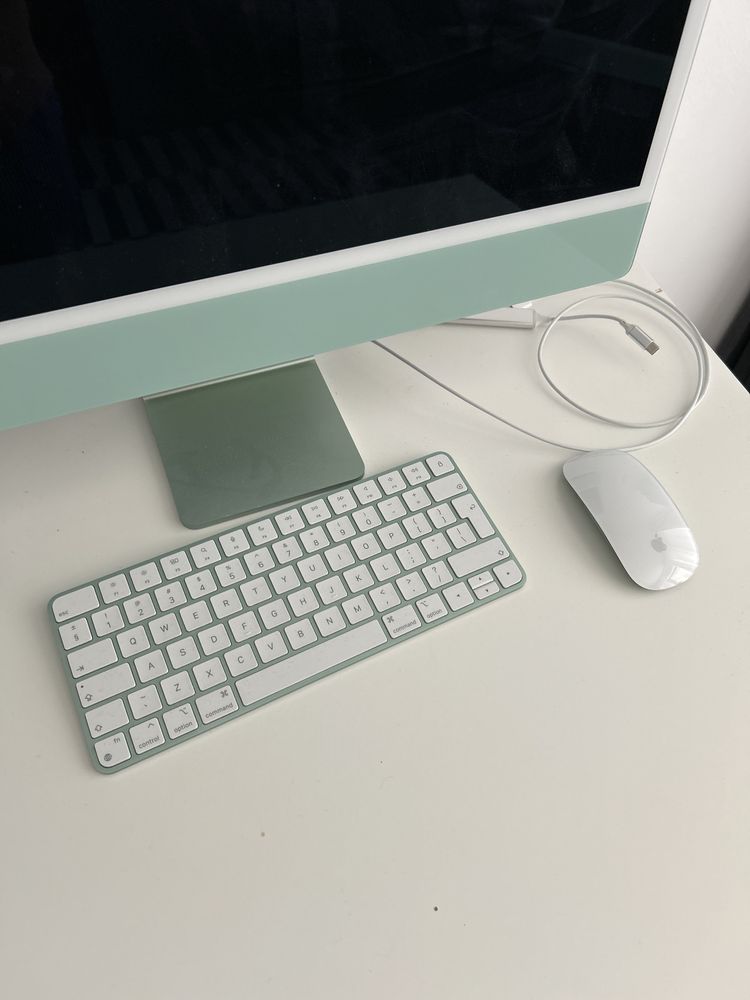iMac 24" (2021), Apple M1, 24", Blue, INT KB