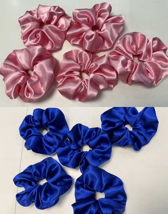 Лента за глава и скрънчита - ръчна изработка, различни цветове