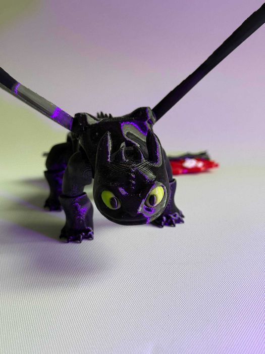 Беззубик 20 см-фигурка - 3D-печать, Прочный пластик PETG, в 4 цветах