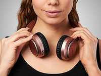 Mixx JX1 Bluetooth Wireless/Wired on ear Stereo Headphones - Rose Gold