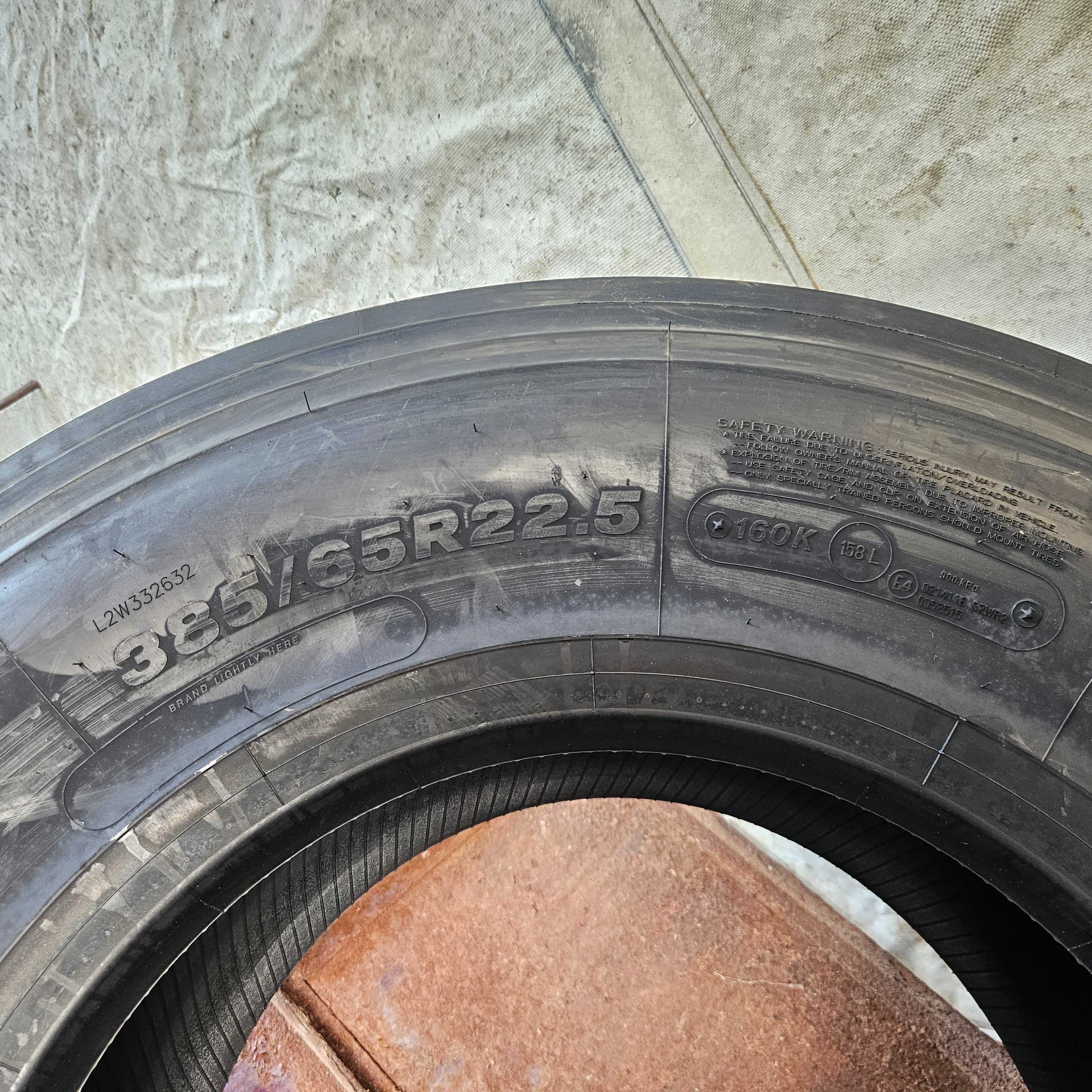 2 Нови предни гуми 385/65R22.5 Firestone FS424 160K 158L made in Spain