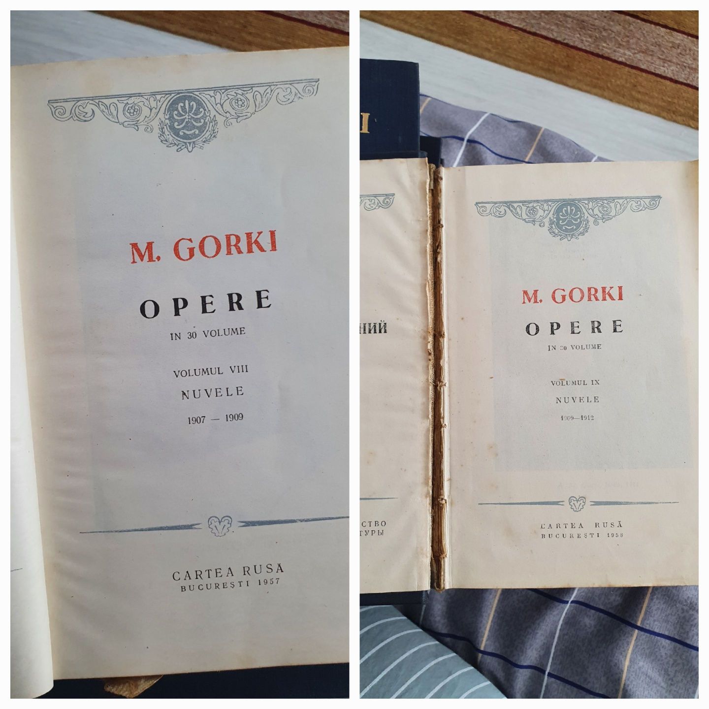 Carti vechi M Gorki opere 1957