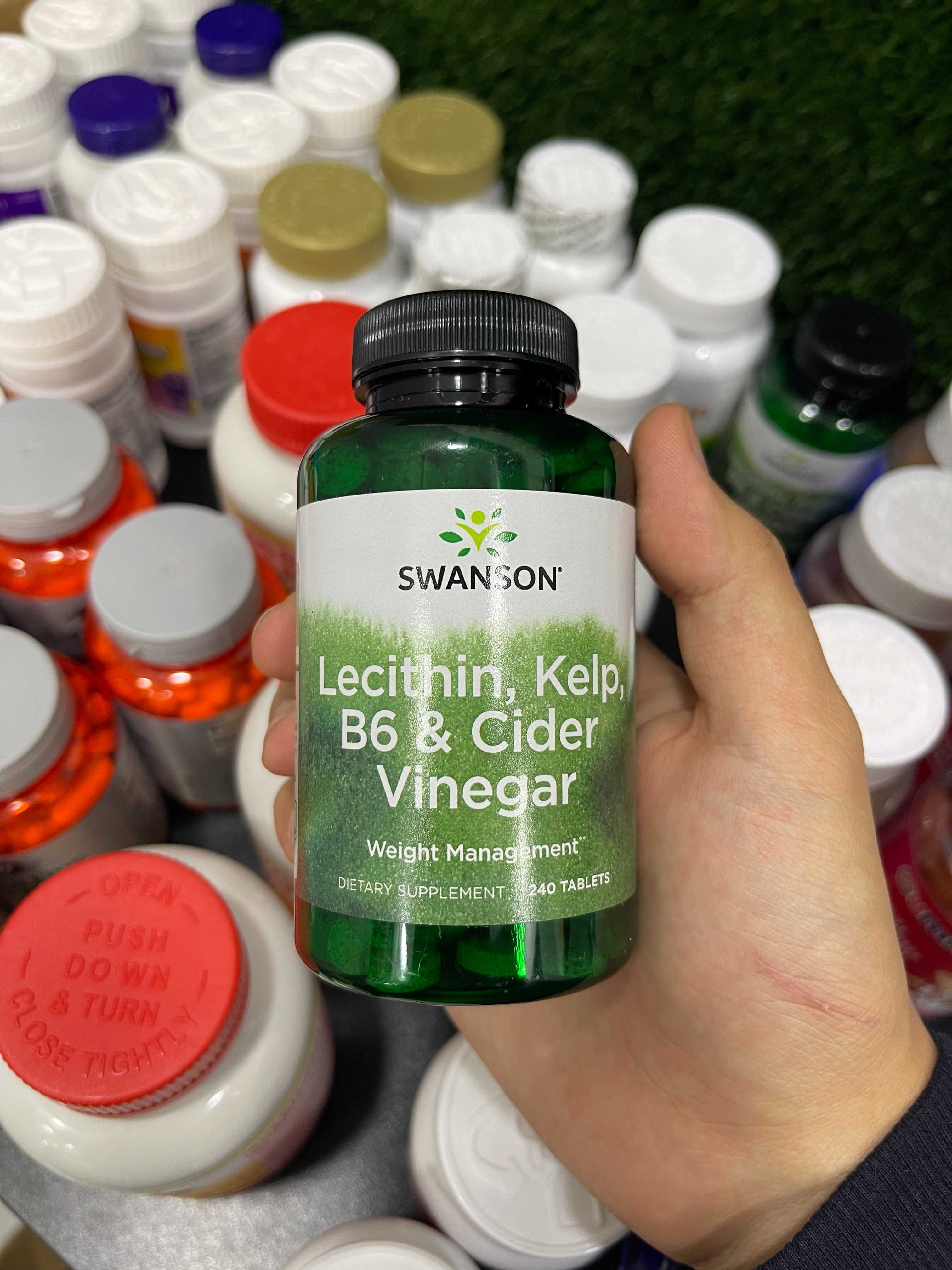 Swanson Lecithin, Kelp, B6, Cider Vinegar