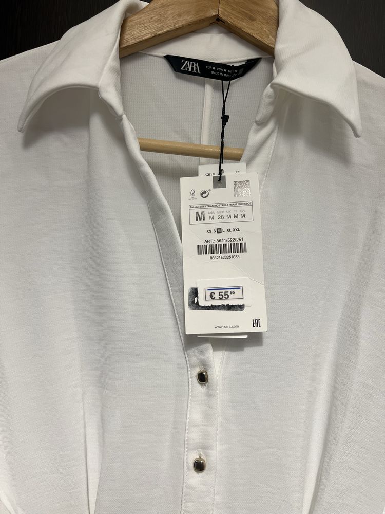 Rochie Zara alba lunga eleganta!Noua
