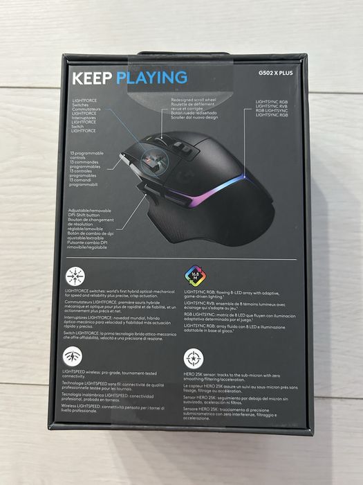 Mouse gaming Logitech Lightspeed G502 X Plus