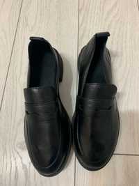 Minimalist Black Loafers Shein - mocasini negri 37