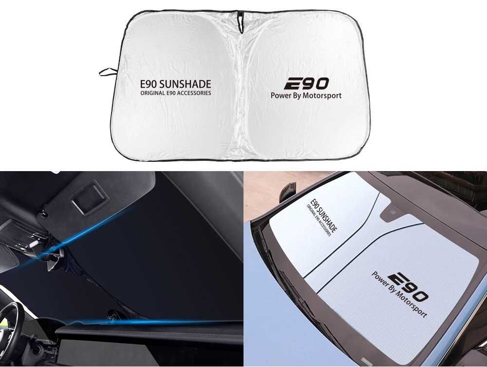 Parasolar AUTO Parbriz Dedicat BMW Seria 3 E90 140x70cm, Ultra Pliabil