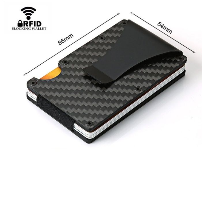 PORTOFEL aluminiu CARDURI protectie rfid PORT CARD contactless barbati