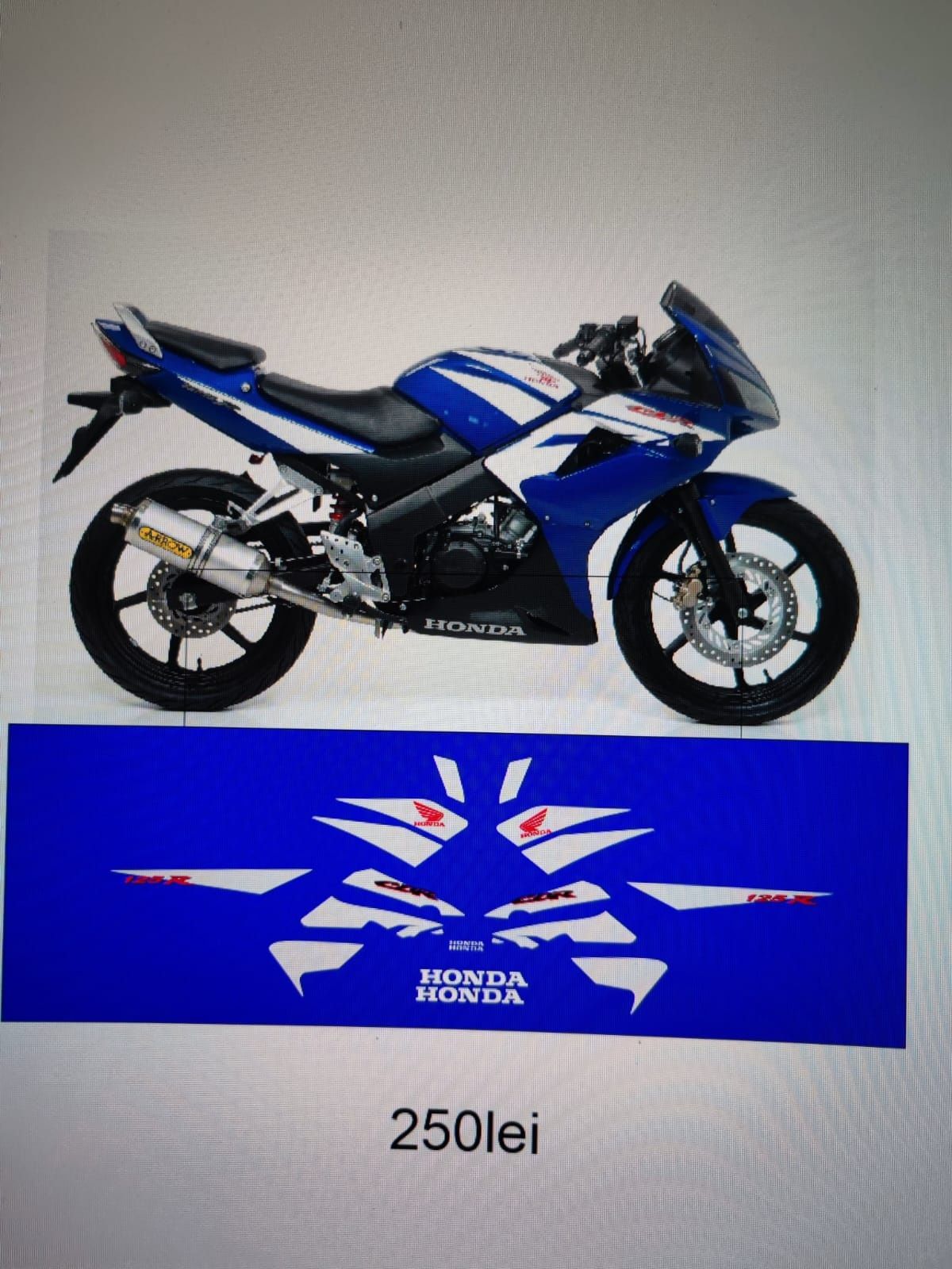 Kit stickere compatibile cu CBR 125r  kit grafic moto motocicleta