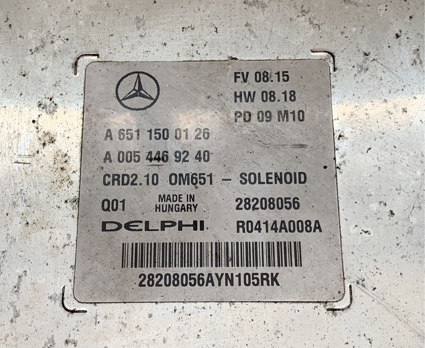 Ecu / Calculator motor Mercedes C200 C220 / E200 E220 2.2 Euro 5