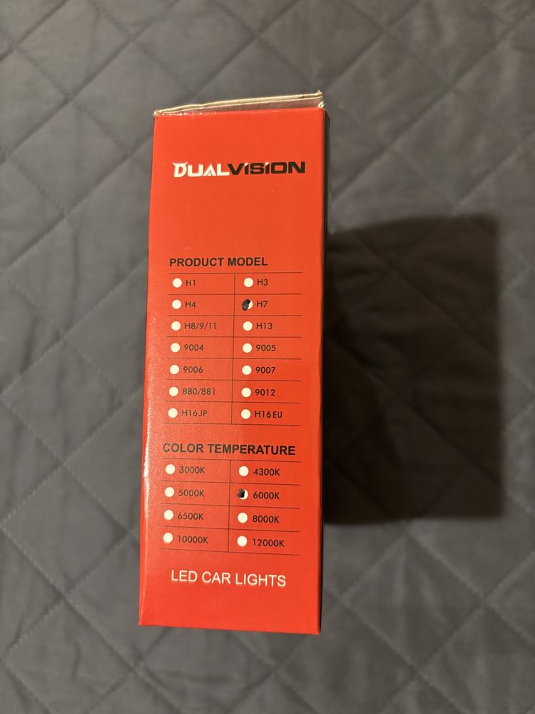 LED крушки H7 12V 6000 К