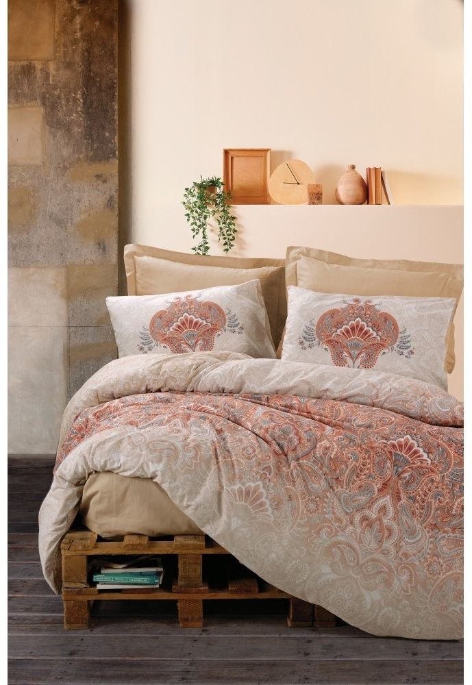 Турецкое постельное белье, двуспальный комплект ранфорс