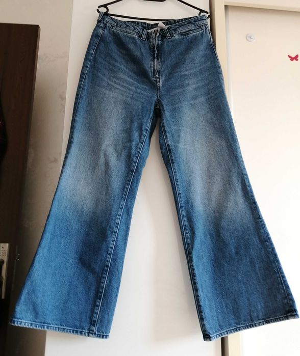 Blugi H&M denim damă HM large size talie cu croiala înaltă