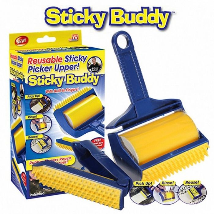 Sticky Buddy Комплект миещи ролки за обиране на косми 2 в 1