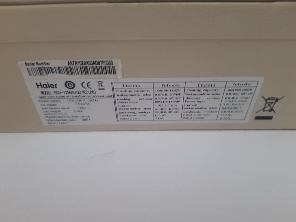 Haier inverter климатик