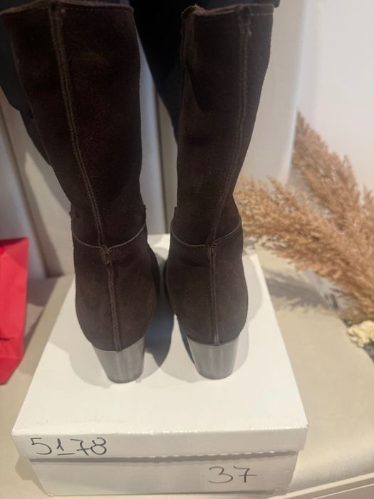 Дамски боти,естествен велур,нови
