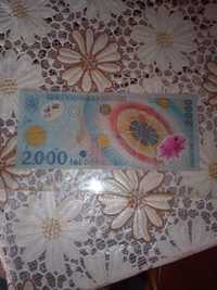 Vând urgent 2 bancnote de 2000 și 1000 lei bani vechi