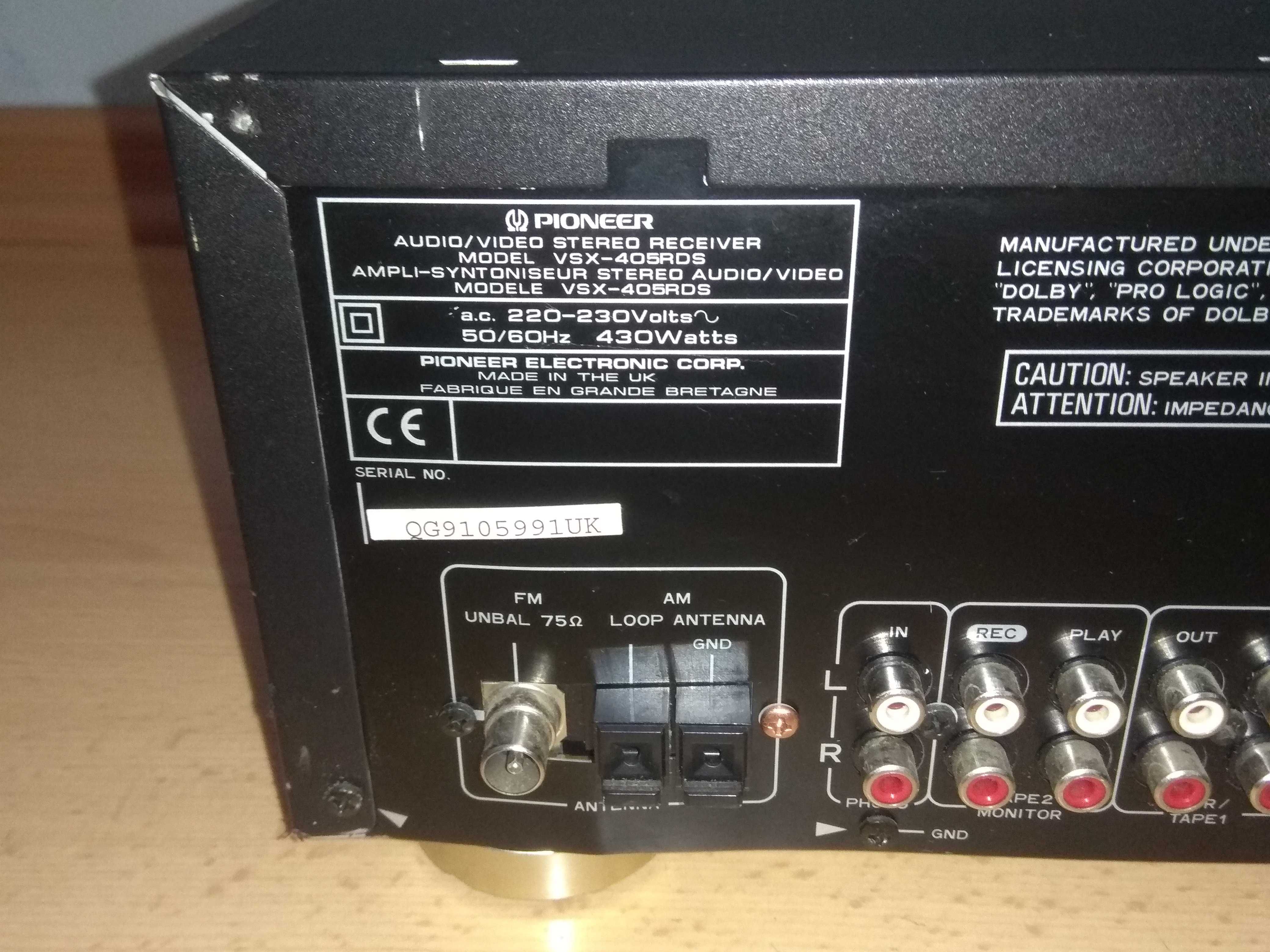 Стерео ресивър Pioneer VSX-405RDS 2x60w