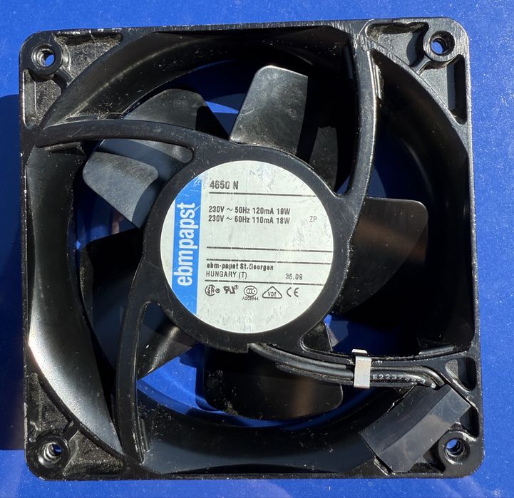 Ventilator industrial EBM PAPST 120x120x38mm