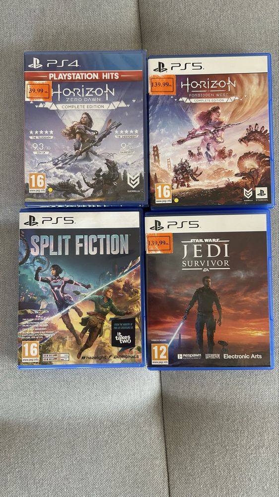 Игри за PS5 split fiction, horizon, jedi