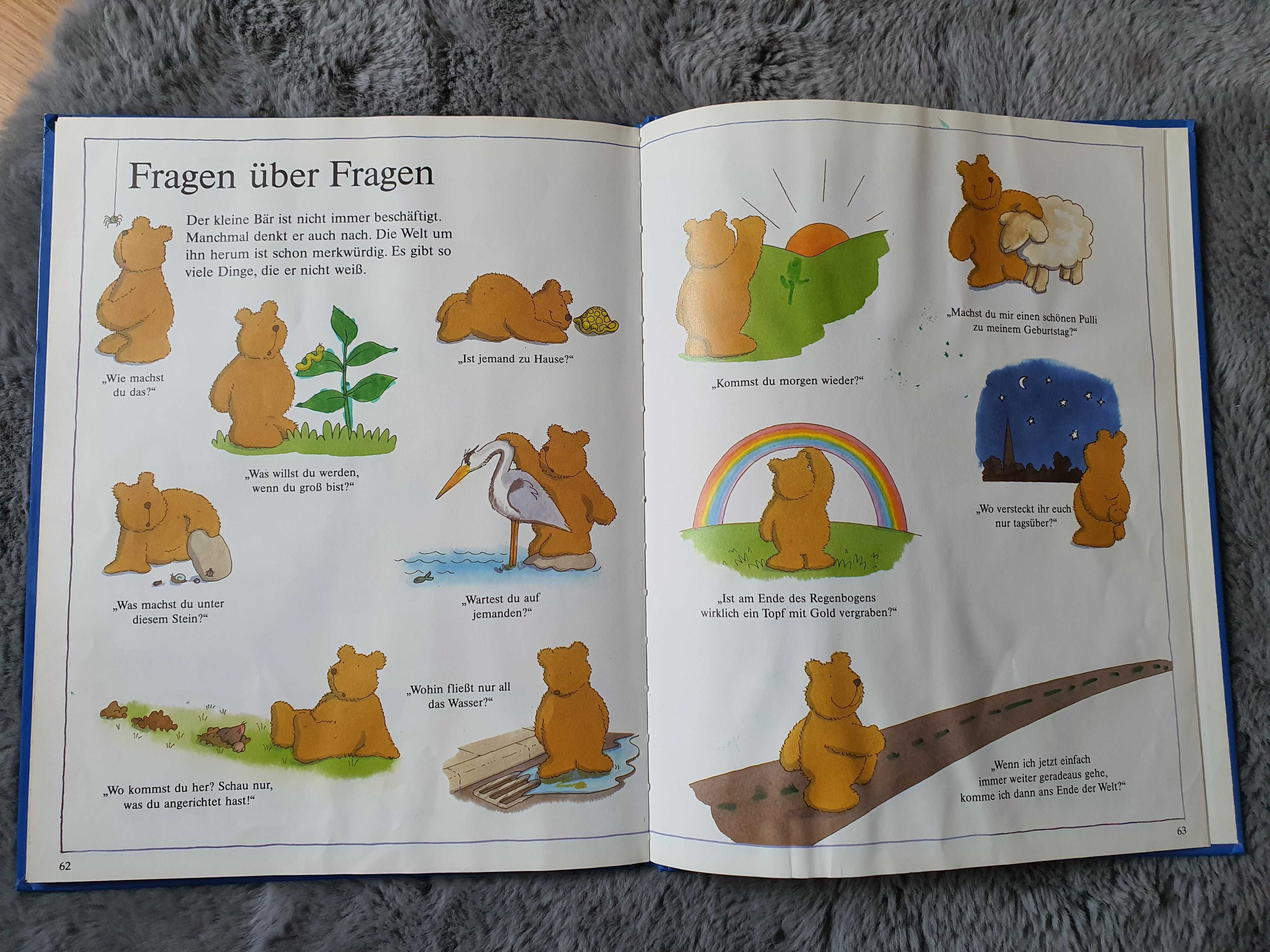 Ursuletul la grădinita. Carte mare cu imagini color in limba germana