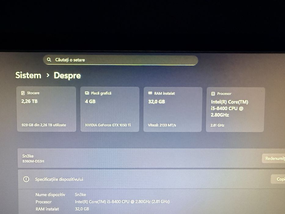 Pc complet i5 32gb. Ram ssd500