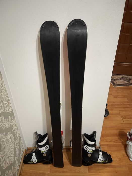 Schiuri copii 110 cm atomic cu clapari skiuri set