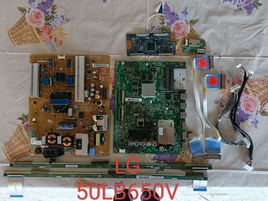Piese placă sursa t-con tv LG 32-65"